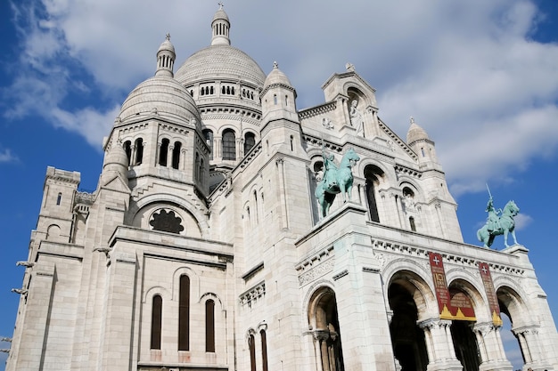 Premium Photo | Close-up on sacre coeur cathedral in paris france ...