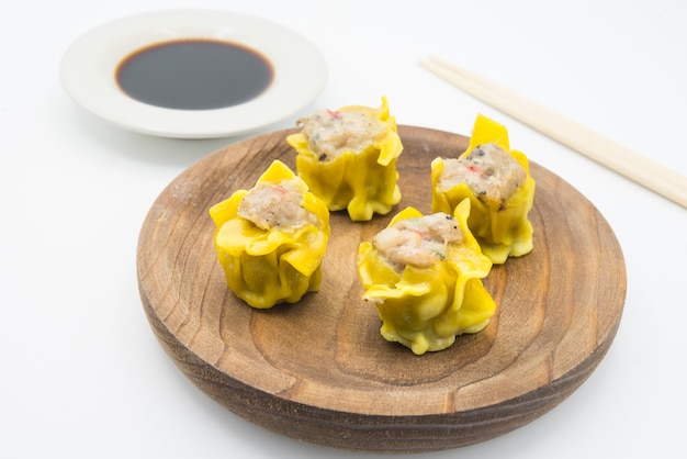 Premium Photo Close Up Steaming Chicken Shumai Shaomai Siumaai