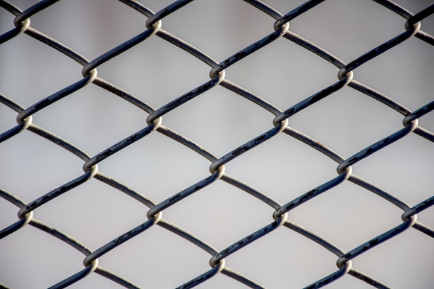 Premium Photo | Close up steel cage pattern background