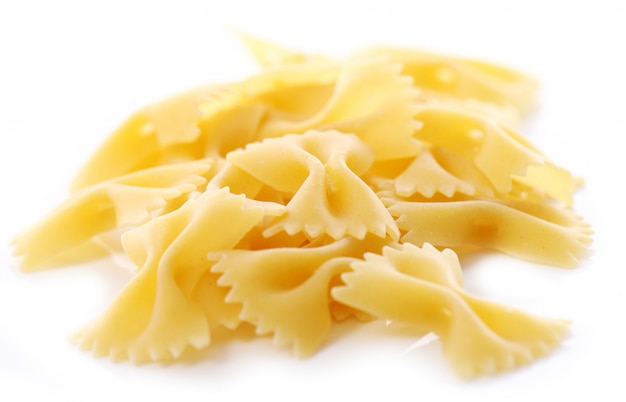 Free Photo | Close up of uncooked farfalle pasta