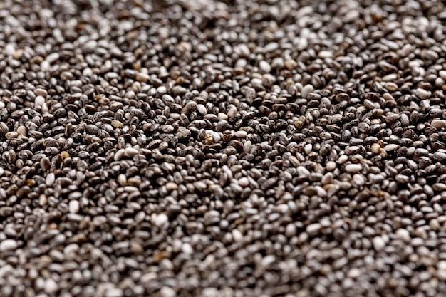 Premium Photo | Close-up view of chia seeds concept