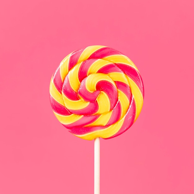 Premium Photo | Close-up view of colorful delicious lollipop