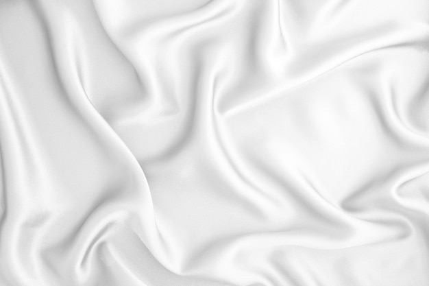 Premium Photo Close Up Wave Luxury White Silk Or Satin Fabric Background 