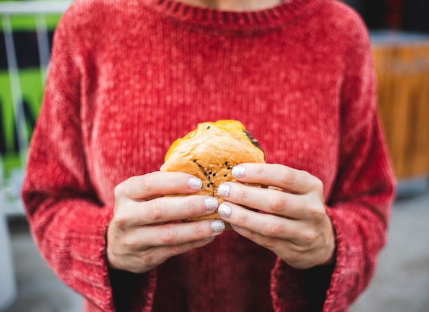 burger sweater