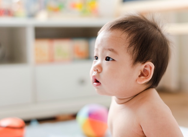 Premium Photo Closeup Of A Cute Asian Baby