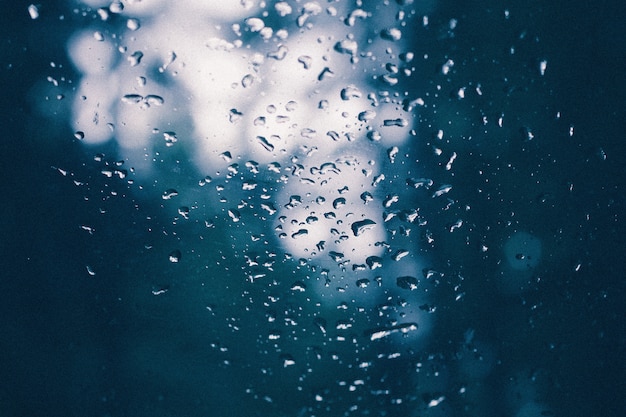 Closeup Of A Glass With Water Drips On It After A Rain Free Picture On Freepik