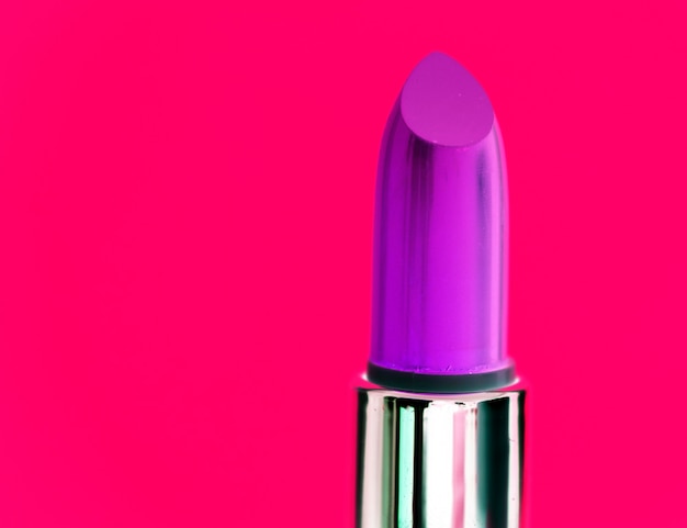 Closeup of purple lipstick for women Free Photo