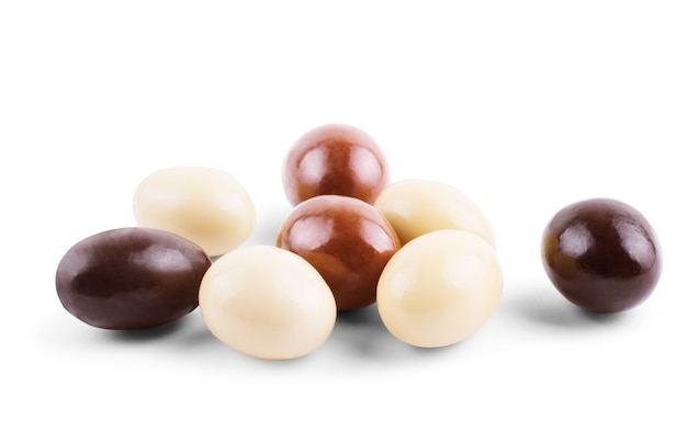 Premium Photo | Closeup of some different ball-shaped chocolates made ...