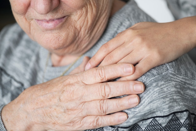 Closeup of a support hands Free Photo