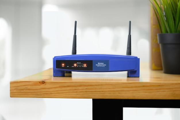 router in living room