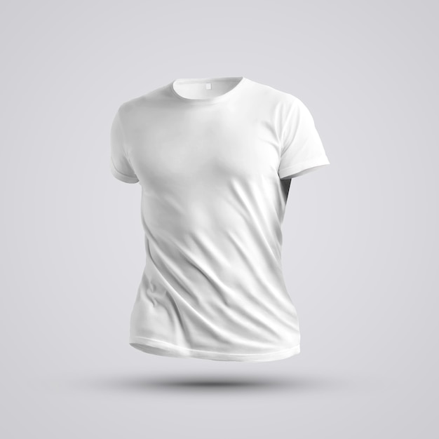 Premium Photo | Cloth template. visualization of a blank t-shirt on a ...