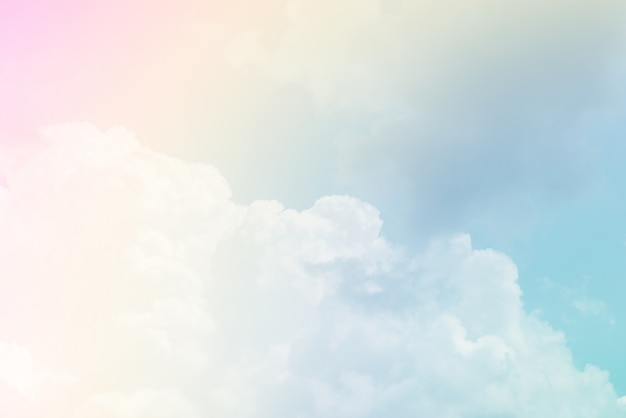 Premium Photo | Cloud background with a pastel colour