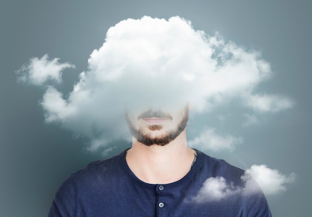 Cloud hidden dilemma depression bliss Free Photo