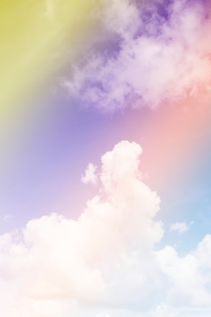 Premium Photo | Clouds in the sky multicolored.