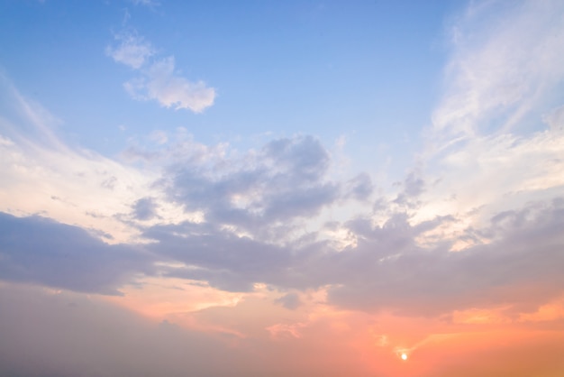 夕暮れの雲 無料の写真