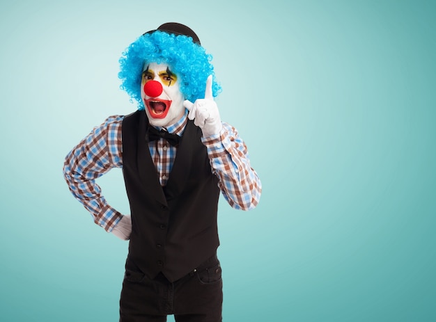 Free Photo | Clown scolding annoyed