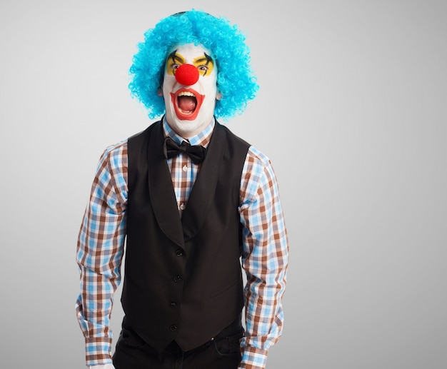 Free Photo | Clown screaming