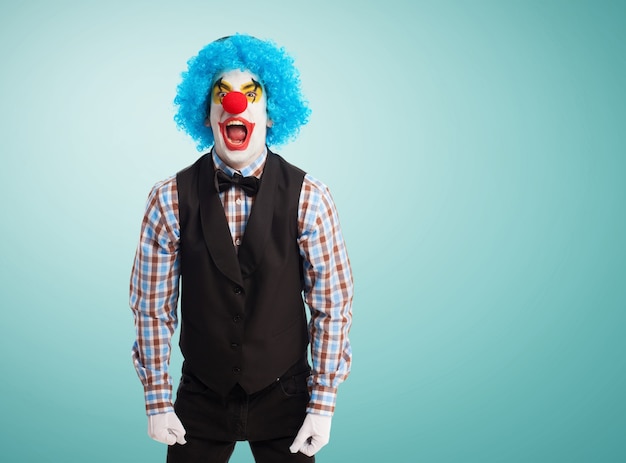 Free Photo | Clown screaming