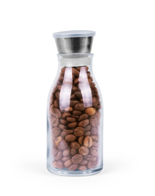 Premium Photo Coffee Bean In Glass Bottle