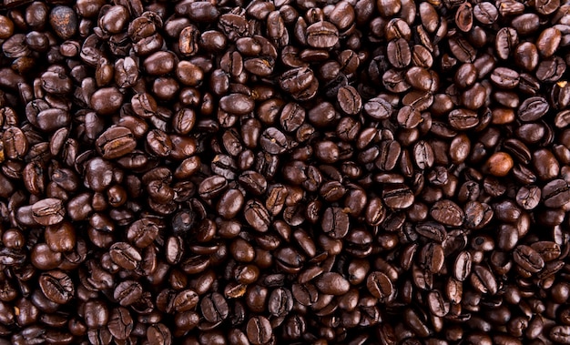 Free Photo | Coffee beans closeup background