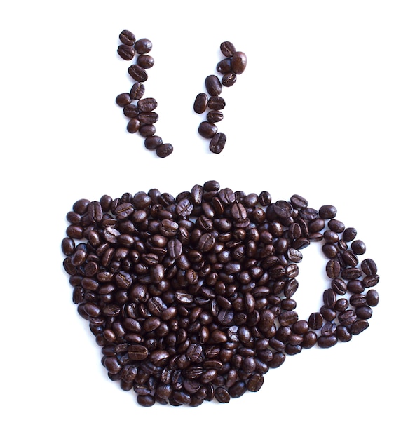 Coffee cup made with seeds Photo | Free Download