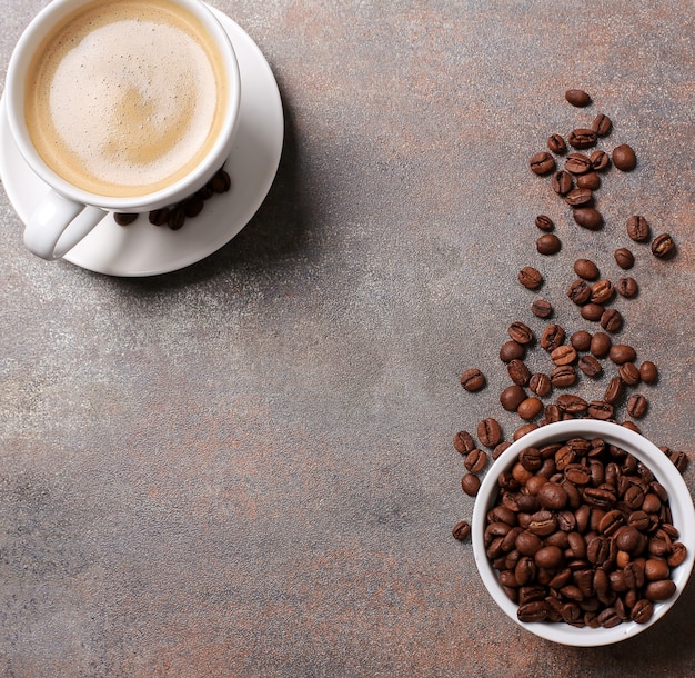 Free Photo | Coffee cup top view