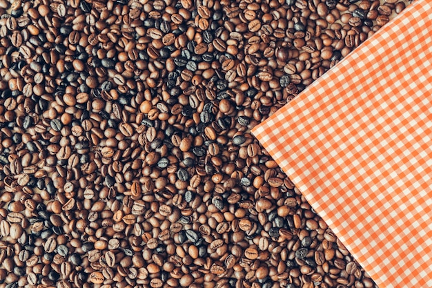 Free Photo | Coffee decoration with cloth on beans