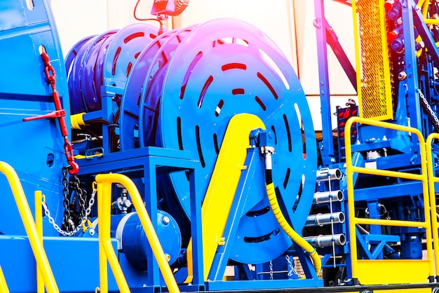 Premium Photo | Coiled tubing machine to work in the oil fields