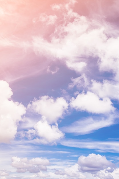 Premium Photo | Colorful blue sky with cloud.