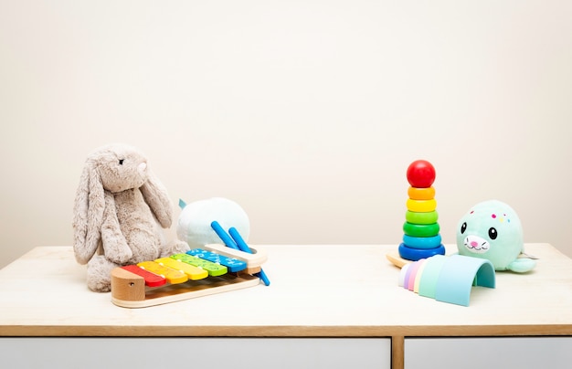 toys on table