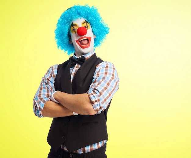 Free Photo | Colorful clown showing the tongue