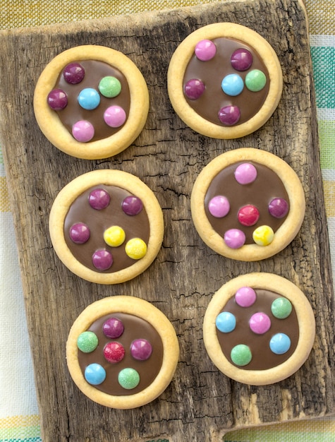  Colorful  cookies  glaze Premium Photo