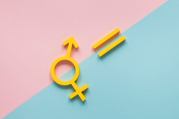 Colorful equal rights symbols concept Free Photo