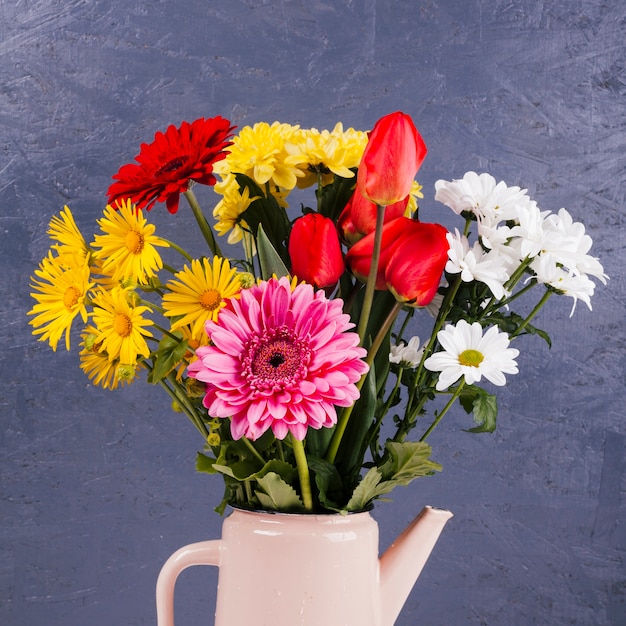 Free Photo Colorful Flowers In A Vase 2422