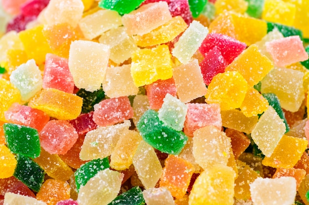 Colorful gummy candy squares | Premium Photo