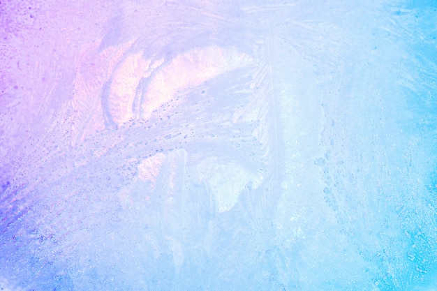 カラフルな氷のテクスチャ背景 冬の虹色のホログラフィック明るい色または夏の飲み物の氷 プレミアム写真