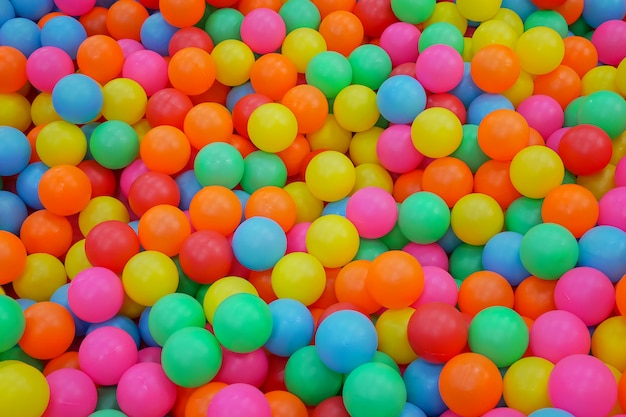 Premium Photo | Colorful many plastic balls in ball pit for kid ...