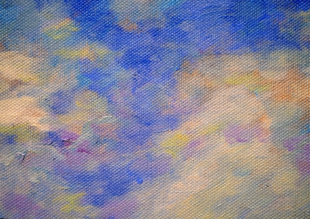 雲の抽象的な背景とテクスチャとカラフルな油絵空 プレミアム写真