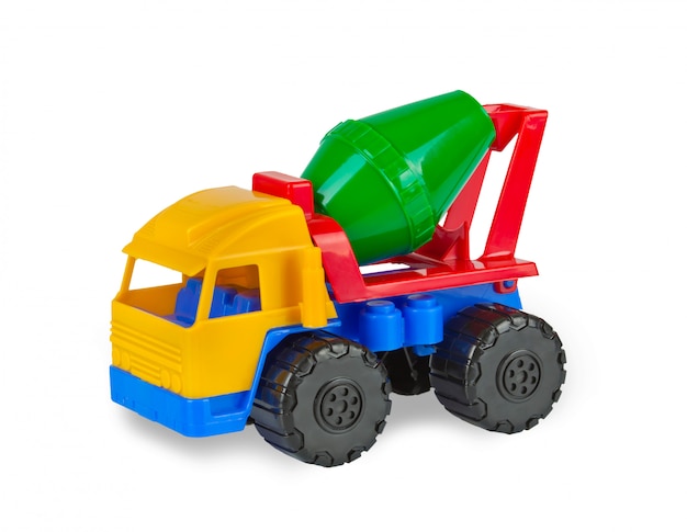 Premium Photo | Colorful toy cement mixer machine.