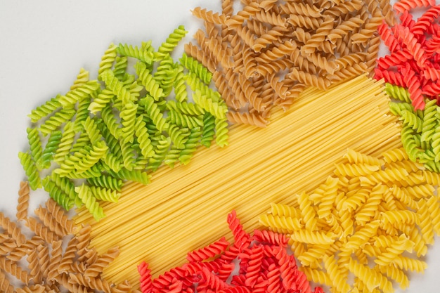 colorful spiral noodles