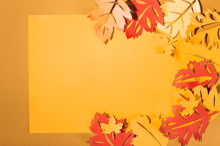 Free Photo | Colourful paper leaflets on table