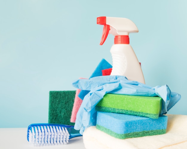 Free Photo | Composition of cleaning objects