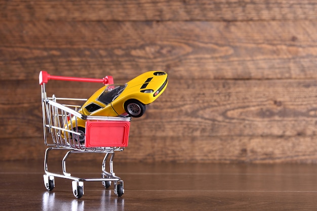 wooden toy shopping basket