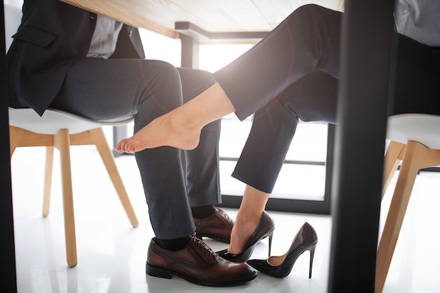 Premium Photo | Concept harassment. cut view of young woman sit at ...