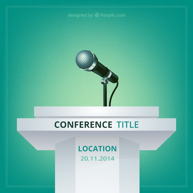 Conference vector poster Vector | Free Download