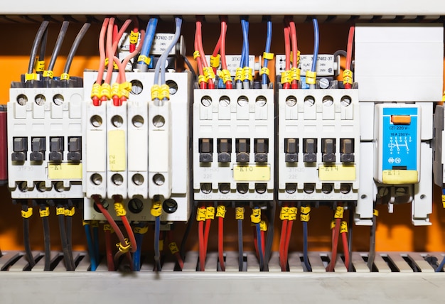 Control panel with circuit breakers | Premium Photo