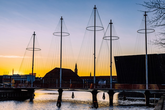 Premium Photo | Copenhagen, denmark, circle bridge, copenhagen