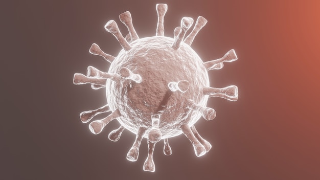 Coronavirus Covid 19 Microscopic View Of Epidemic Diseases 3d