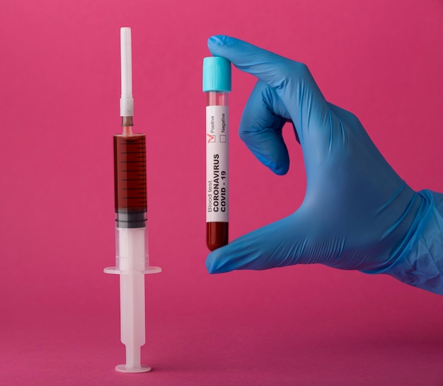 Free Photo Coronavirus Vaccine Assortment On Pink