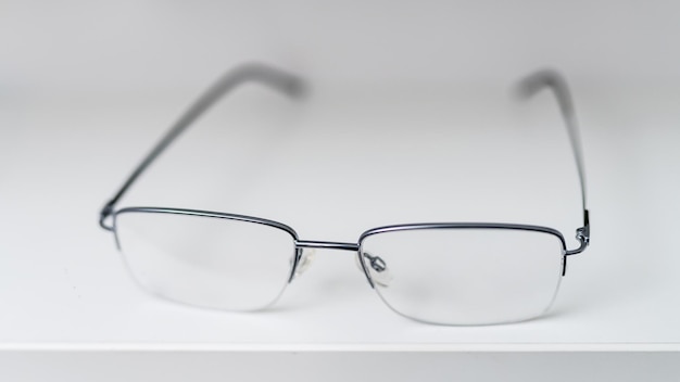 Premium Photo Corrective Eyesight Lenses Close Up Of Eyeglasses On The Table